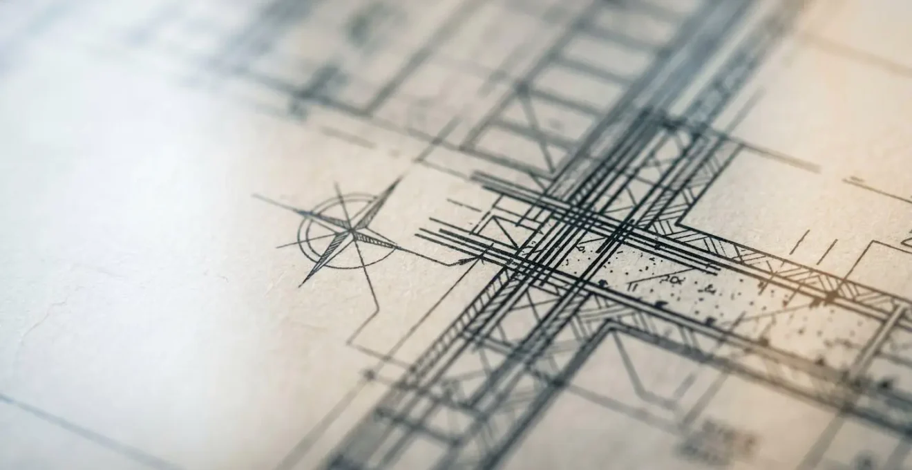 Macro view of architectural property valuation details showing equity growth potential