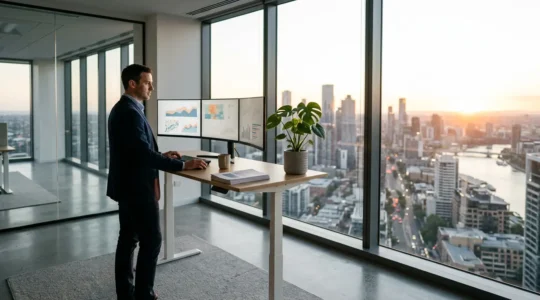 Premium accounting services consultant analyzing financial data with advanced analytics tools