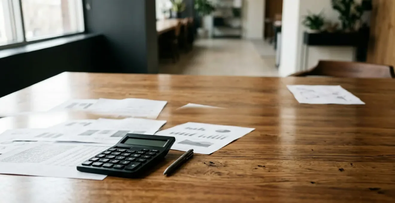 Professional financial analysis workspace showing profit and loss statement examination with analytical tools