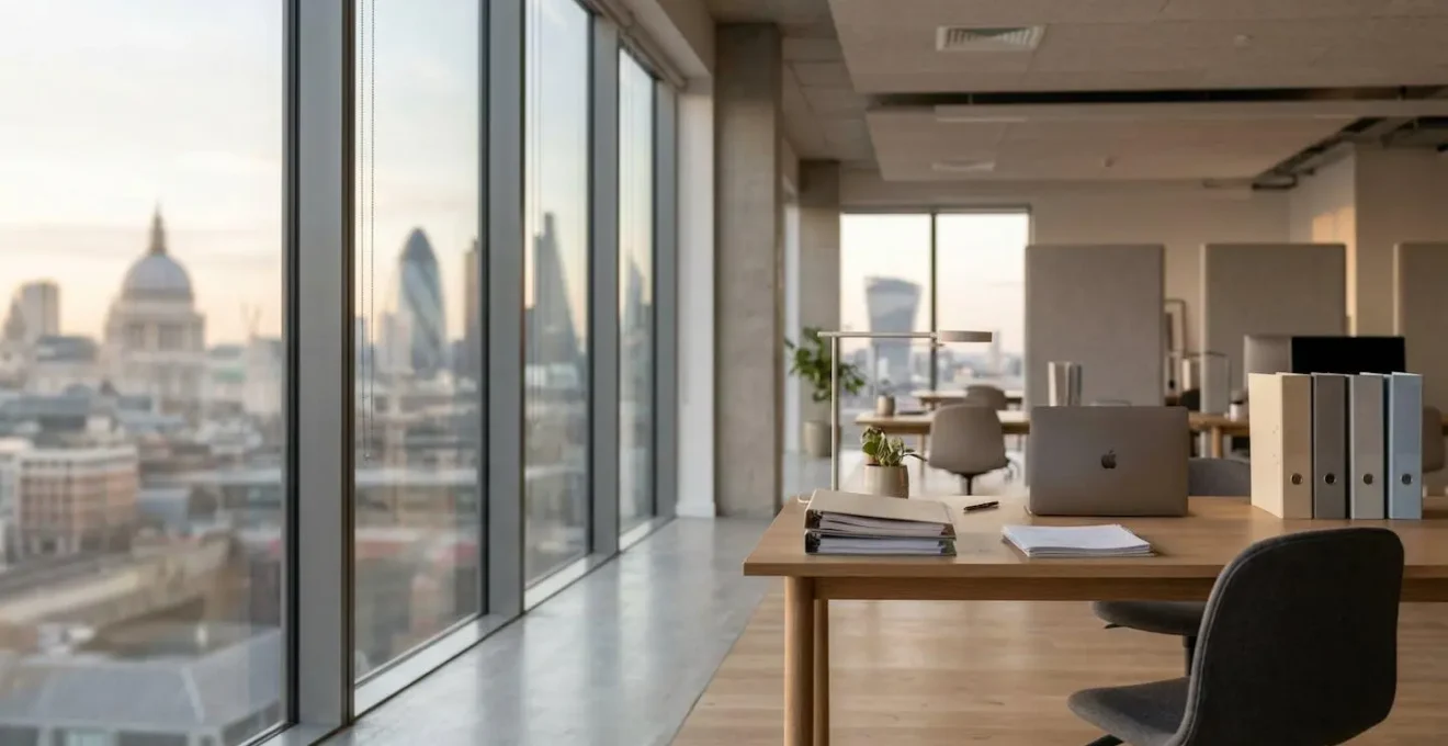 Professional accountant reviewing final payroll documents and tax submissions in modern office setting with natural lighting